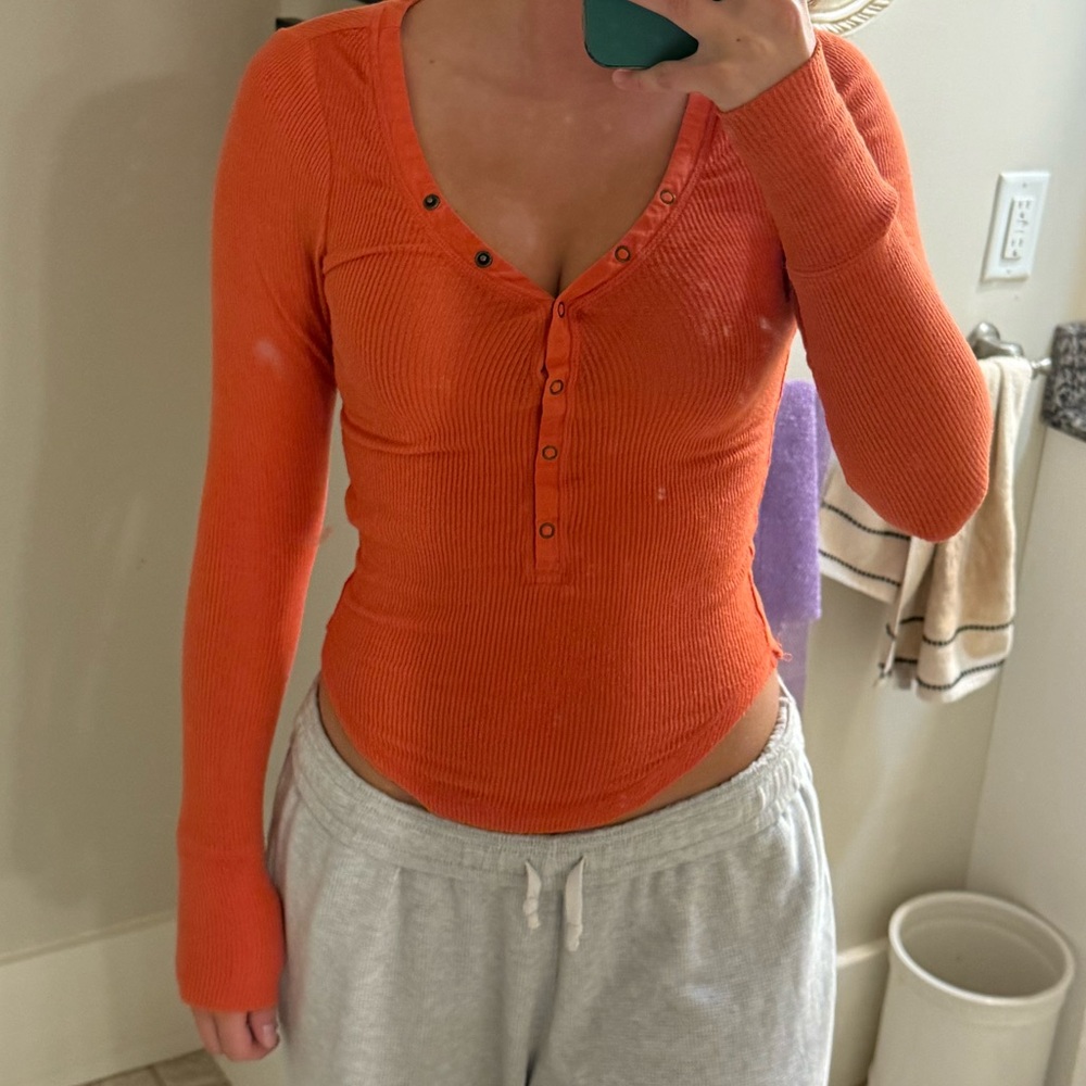 Urban outfitters Henley orange